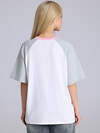 Апрель Футболка 589525 1ЖДФК5037001 белый+светло-серый+светло-розовый