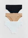 MARK FORMELLE Трусы 589632 417729-3 белый + обжаренный миндаль + черный