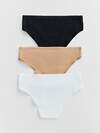 MARK FORMELLE Трусы 589632 417729-3 белый + обжаренный миндаль + черный