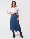VILATTE Юбка 590369 D56.089 темно-синий