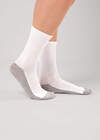 CLEVER Носки 590474 S143 белый/меланж серый