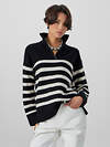 MARK FORMELLE Джемпер 590496 122534 черно -белая полоска