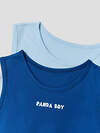 MARK FORMELLE Майка 590533 423344-2 голубое небо +синий +печать