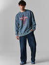 MARK FORMELLE Свитшот 590565 121873/1 ACID WASH графит +печать