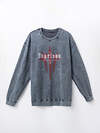 MARK FORMELLE Свитшот 590565 121873/1 ACID WASH графит +печать