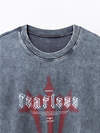 MARK FORMELLE Свитшот 590565 121873/1 ACID WASH графит +печать