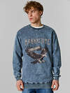 MARK FORMELLE Свитшот 590567 121873/1 ACID WASH графит +печать1