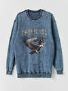 MARK FORMELLE Свитшот 590567 121873/1 ACID WASH графит +печать1