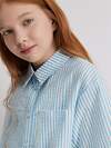 Acoola Блузка 590975 20210270106 голубая полоска