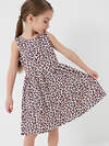 PLAYTODAY Платье 591012 12622456 охра,белый,темно-серый