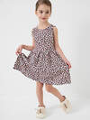 PLAYTODAY Платье 591012 12622456 охра,белый,темно-серый