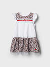 PLAYTODAY Платье 591013 12622457 белый,охра,темно-серый