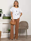 LT Collection Блуза 591132 Б15508-20М белый