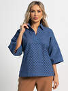 LT Collection Блуза 591134 Б15520-16М синий