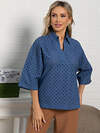 LT Collection Блуза 591134 Б15520-16М синий