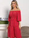 LT Collection Платье 591137 П15524-8М красный