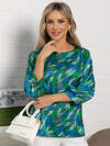 LT Collection Блуза 591141 Б15557-16М сине-зеленый