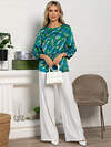 LT Collection Блуза 591141 Б15557-16М сине-зеленый
