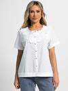 LT Collection Блуза 591145 Б15565-18М белый