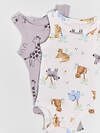 MARK FORMELLE Боди детское 591287 13031-2 джунгли на белом +жирафики на лунной скале