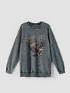 MARK FORMELLE Свитшот 591459 121873/1 ACID WASH графит +печать