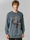 MARK FORMELLE Свитшот 591459 121873/1 ACID WASH графит +печать