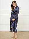 Omsa Халат 591715 OmD 0416D ROSA Халат жен.(с запахом до середины икры), PL Blu/Multicolor (Мультиколор)