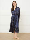 Omsa Халат 591715 OmD 0416D ROSA Халат жен.(с запахом до середины икры), PL Blu/Multicolor (Мультиколор)