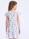 Апрель Платье 591844 1ДПБ5115001н нежные цветы на белом