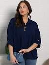 LT Collection Блуза 592049 Б15552-24М синий