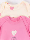 MARK FORMELLE Боди детское 592201 13015-1-2 сердечки на молоке +розовое саше