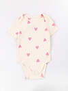 MARK FORMELLE Боди детское 592203 13015-2 сердечки на молоке +розовое саше