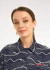 CLEVER Блузка 592432 LR26-1234 т.синий/молочный