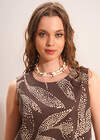 CLEVER Блузка 592591 263292/206лвн коричневый/св.бежевый