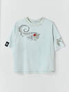 MARK FORMELLE Футболка 593474 112862 ACID WASH на св.сером +печать