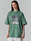 MARK FORMELLE Футболка 593477 112953R ACID WASH на зеленом +печать
