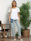 LT Collection Блуза 593975 Б15692-18М Белый