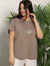 LT Collection Блуза 593988 Б15711-18М Коричневый
