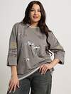 LT Collection Блуза 594026 Б15425-18М Серый