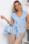 LT Collection Блуза 594074 Б15393-7М Голубой