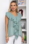 LT Collection Блуза 594075 Б15397-7М Зеленый