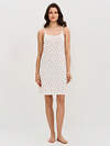 Omsa Сорочка 595460 OmD 0105D POINTELLE PRINT Сорочка ночная женская (уз. бретели), СО Avorio (Молочный)
