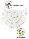 MANITA Лампа для маникюра профессиональная MP-111, LED/UV, 288/54W, белая 595545 28514 