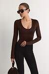 TOPTOP STUDIO Боди 596102 TTS.023.18296.700 Коричневый