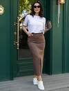 LT Collection Юбка 596516 Ю15951-4М Коричневый
