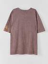 MARK FORMELLE Футболка 598353 112953R ACID WASH на бордово-сером +печать