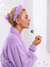 Kristaller Набор для умывания: ободок, нарукавники и заколка-краб, сиреневый 598900 28588 