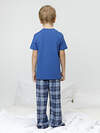 CROCKID Пижама 599949 К 1599 яркий кобальт, клетка таттерсолл