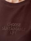 VILATTE Футболка 600450 D49.173 шоколад_sustainable life