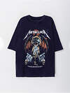 MARK FORMELLE Футболка 600710 111899 ACID WASH индиго +печать